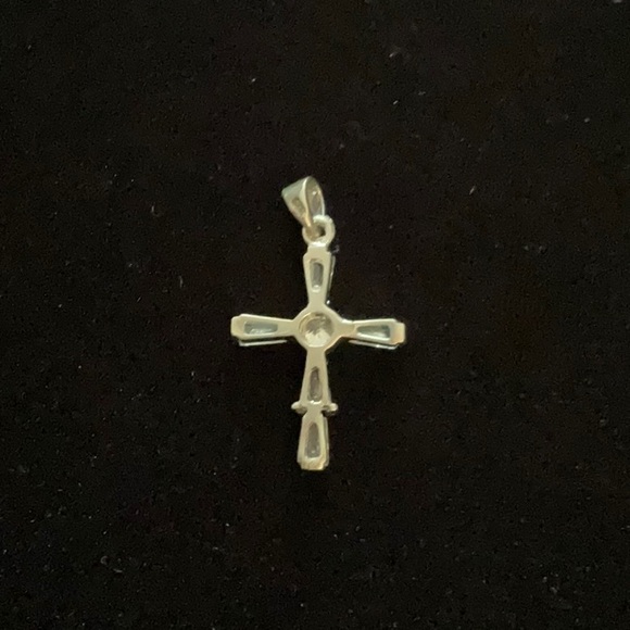 CZ Cross Pendent - Picture 2 of 2